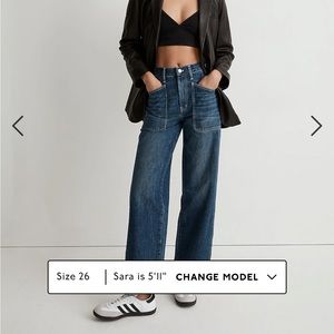 COPY - Madewell Perfect Vintage Wide-Leg Selvedge Jean - Graythorn Wash: Pocket…